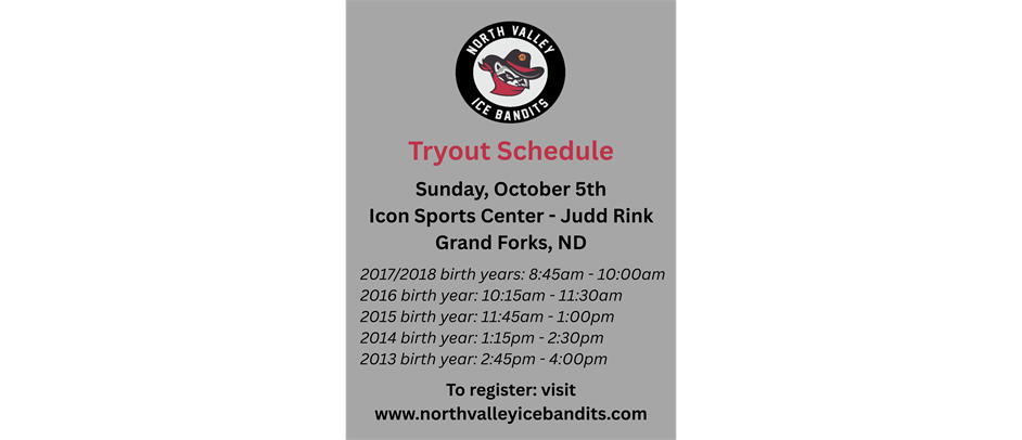 Tryout Schedule Set